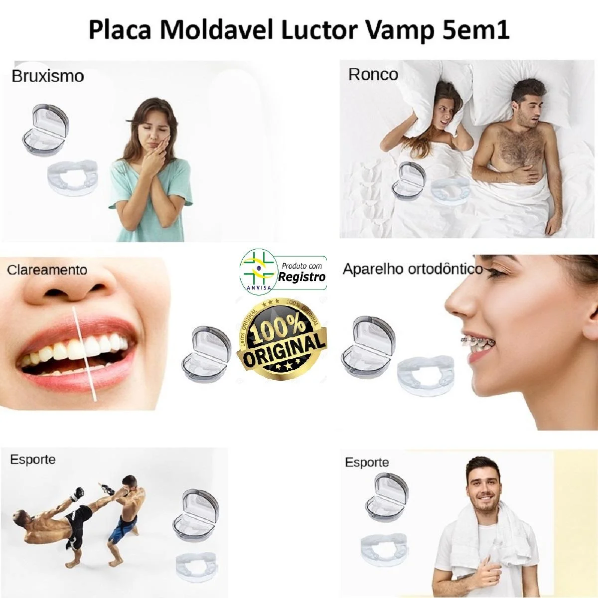 Placa Oclusal Duplo Articulada Luctor Vamp 5em1 - Imagem 5